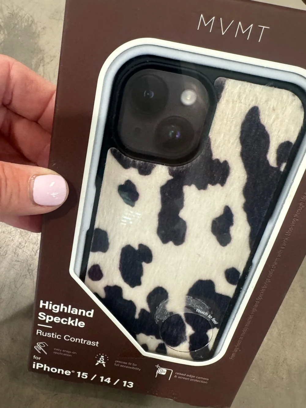 Highland COW print iPhone 15/14/13 case by MVMT! Cute classic and oh so cool 🐄